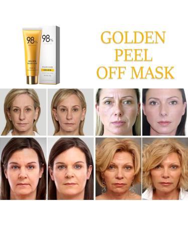 Gold Foil Peel-Off Mask | 98% Gold Anti-Aging Facial Mask for Deep Cleansing & Fine Line Reduction | Ideal for All Skin Types - Buy Online on GoSupps.com