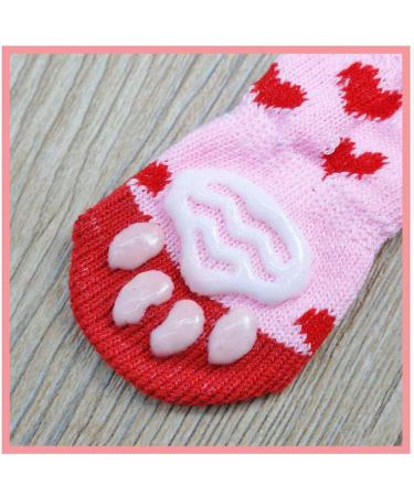 Betinyar Anti-Slip Dog & Cat Socks - 4 Pairs | Paw Protector for Indoor Hardwood Floors - Buy Online on GoSupps.com
