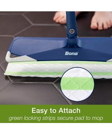 Bona Hard-Surface Floor Wet Cleaning Pads for Stone, Tile, Laminate, Vinyl - 12ct - Buy Online on GoSupps.com