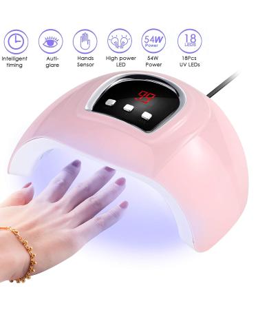 Queen.y 54W LED UV Nail Lamp | 18 LED Gel Polish Dryer with Timer | International Shipping Available - Buy Online on GoSupps.com