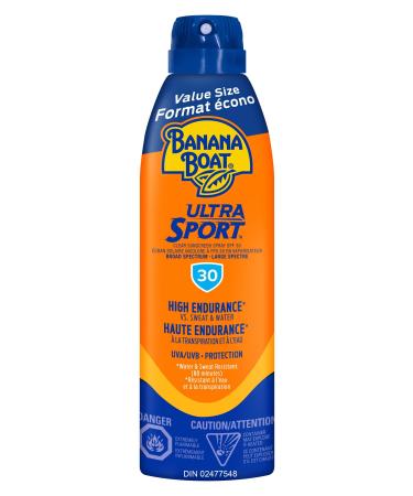 Banana Boat Ultra Sport Sunscreen Spray NEW FORMULA Spf 30 Value Size 226g