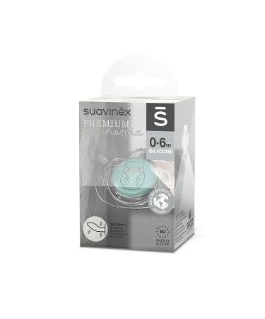 Suavinex Bonhomia Flat Owl Green Silicone Pacifier for 0-6 Months | International Shipping Available - Buy Online on GoSupps.com