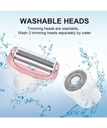 Electric Razor for Women 4 in 1 Portable Electric Shaver for Women Rechargeable Portable Hair Shaver painless Facial Hair Removal Set Wet and Dry Women's Body Hair Trimmer - Buy Online on GoSupps.com
