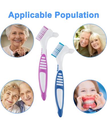 Prosthesis Hooks & Toothbrush Set - 2 Pieces for All Dentures Cleaning | International Shipping Available - Buy Online on GoSupps.com