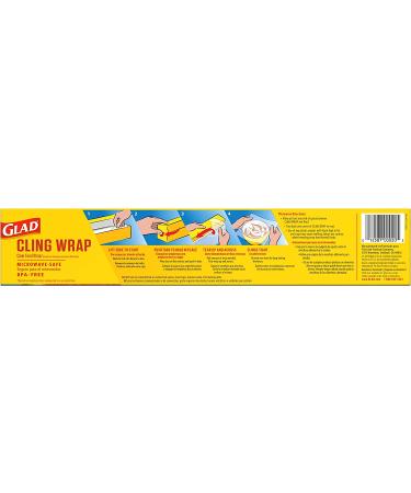 Glad ClingWrap Plastic Wrap - 200 Sq Ft Roll (Packaging May Vary) - Buy Online on GoSupps.com