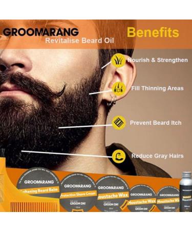 Groomarang Revitalise Beard Oil 30ml | 100% Natural Vegan Moisturizer & Conditioner for Soft Beard Hair - Buy Online on GoSupps.com