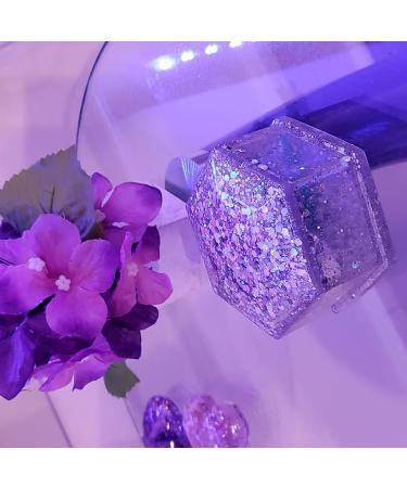 Hemoer Light Purple Opal Glitter - 100g Chunky Sequins for Resin Nail Face & Crafts | Festival Party Glitter Powder - Buy Online on GoSupps.com