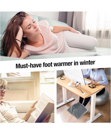 Gruwkue Heated Foot Warmer | Portable Winter Accessory with Overheating Protection for Women - Perfect for Work Travel Read and Sleep - Buy Online on GoSupps.com