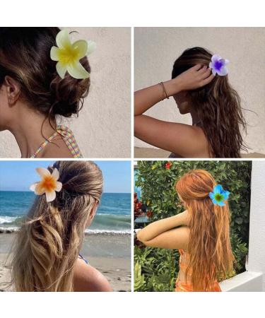 4Pcs Flower Hair Claw Clips for Women - Strong Hold Jaw Clip for Thin, Thick, Curly Hair - Hair Accessories - Buy Online on GoSupps.com