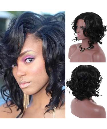 Hair Extensions Ponytail European And American Women's Popular Fashion Large Scalp Women's Short Curly Hair Fiber Headwear Long Curly Wigs for Women Black One Size - Buy Online on GoSupps.com