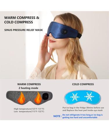 LIZICH Cordless Heated Eye Mask - 2-in-1 Warm Eye Compress for Dry Eyes - Electric Eye Heating Pad for MGD, Stye, Chalazion - Steam Mask for Women - Buy Online on GoSupps.com