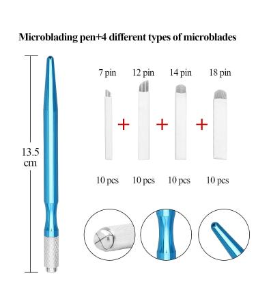 Fenshine Eyebrow Microblading Kit: Permanent Tattoo Practice Set with Needling Pen, Blades, Pigment, Practice Skin, Ruler, Repair Gel, Gloves & More - 102 Piece Set - Buy Online on GoSupps.com