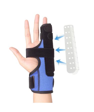 fibee Pinky Finger Splint  Metacarpal Splint for 4th or 5th Finger  Finger Support Brace for Broken Finger  Trigger Finger  Arthritis  Straightening  Fits Right or Left Hand S/M