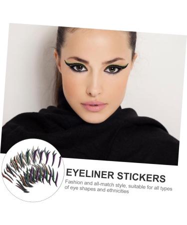 Mikinona 40 pairs Fashion Reusable Eyeliner for Stickers Eyes Winged Tapes Tool Double Makeup Glitter - Buy Online on GoSupps.com