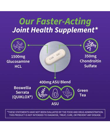 Nutramax Laboratories Cosamin ASU Joint Health Supplement with Glucosamine Chondroitin & ASU for Adult Men & Women Joint Supplement 230 Capsules 230 count (Pack of 1) - Buy Online on GoSupps.com