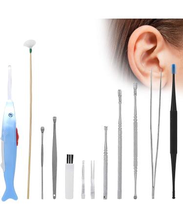 Stainless Steel LED Ear Wax Remover Kit for Adults & Kids | Reusable Ear Cleaners with Soft Tips - Buy Online on GoSupps.com
