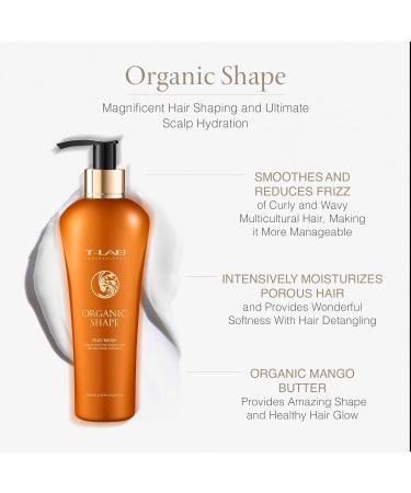 Buy T-LAB PROFESSIONAL Organic Shape Duo Mask - Moisturize Curly Hair Reduce Frizz & Enhance Softness | 10.14 Fl Oz - International Shipping Available - Buy Online on GoSupps.com