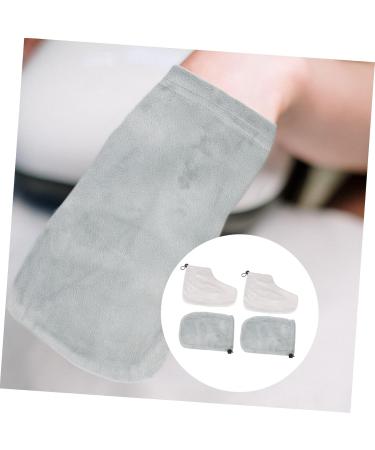 SAFIGLE Ensemble 2 Paires de Moufles et Couvre-pieds en Coton Isolant pour Bain de Cire Taille Unique pour Soins Thermiques Domicile et Spa Tissu Doux et Couleur Al atoire - Buy Online on GoSupps.com