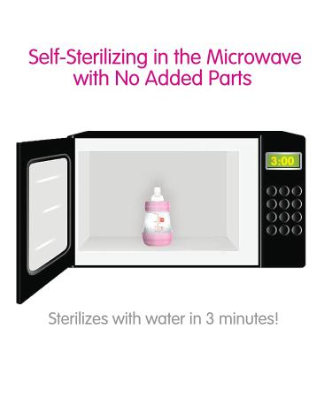 MAM Newborn Essentials 9-Piece Baby Gift Set with Easy Start Anti-Colic Bottles and Pacifiers for Girls - Buy Online on GoSupps.com