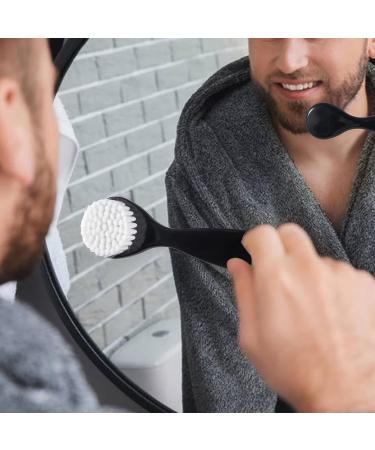 4 Pack Soft Bristle Facial Cleansing Brush with Lid - Gentle Exfoliating and Massage - Black - Buy Online on GoSupps.com