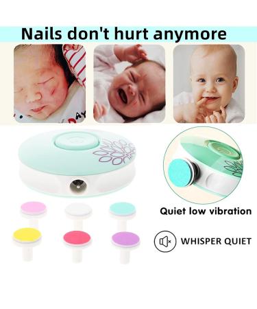 Electric Children Nail File - Safe 6-in-1 Nail Cutter for Babies & Toddlers | Interchangeable Grinding Heads | Healthy & Gentle Care - Buy Online on GoSupps.com