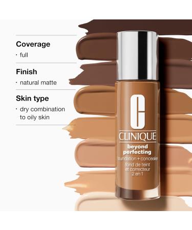 Clinique Beyond Perfecting Foundation + Concealer AC Alabaster CN 10 - Full Coverage Liquid for All Skin Types | Buy Internationally - Buy Online on GoSupps.com