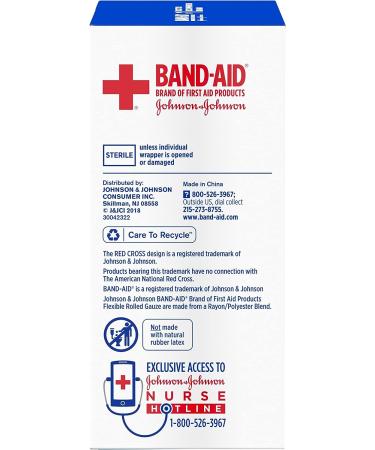 Band-Aid Brand Rolled Gauze 3 Inches x 2.5 Yards - First Aid Product, Pack of 1 - Buy Online on GoSupps.com