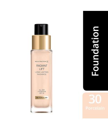 Max Factor Radiant Lift Liquid Foundation SPF30 030 Porcelain Light 30ml - Hyaluronic Acid, Medium to Full Coverage - Buy Online on GoSupps.com