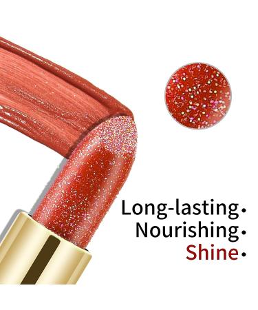 Boobeen Glitter Lipstick - Hydrating Metallic Lip Color for Women and Girls - Buy Online on GoSupps.com