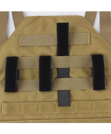 X2TKTACT Molle Strips for Attaching Tactical ID Patches - for 3-inch high Patches  Patches Display Tactical Molle Strips for Badges- 4-Count (Black) - Buy Online on GoSupps.com