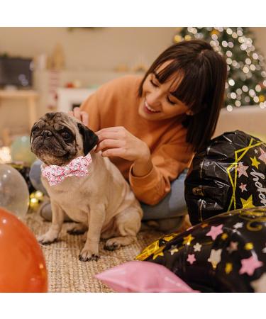 Shop Lionheart Glory Christmas Dog Collar - Adjustable Pink Soft Collars for Medium Dogs | Perfect Holiday Gift for Pet Girls | 1 Pack - Buy Online on GoSupps.com