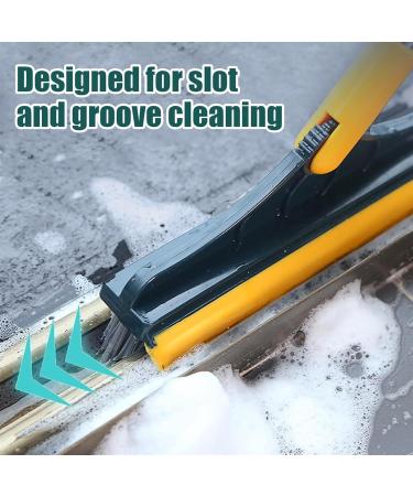 Cleaning Scrub Brush 2 in 1 Floor Brush Scrubber Adjustable 180 Rotatable Grout Brushes Shower Floor Scraper Corner Stiff Bristles Brushs for Tile Floors Kitchen Bathroom - Buy Online on GoSupps.com
