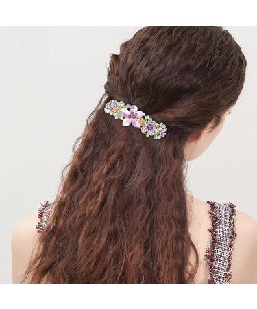 WHAVEL 3PCS Flower Hair Barrettes - French Barrettes for Women - Large Butterfly Fancy Hair Clips - Perfect for Thick & Fine Hair - Purple - Buy Online on GoSupps.com