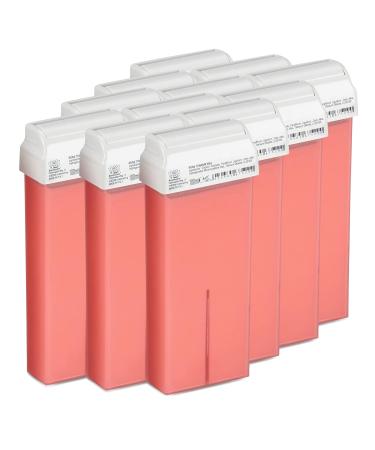 Kosmetex Warm Wax Cartridges - Pink Roll-On Wax Roller (Pack of 12 100ml) - Smooth Skin for All Skin Types - International Shipping Available - Buy Online on GoSupps.com