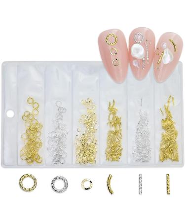 FEIlei 3D Nail Charms Heart Nail Art Studs Nail Jewelry for DIY Crafts Nail Art Decor - Buy Online on GoSupps.com