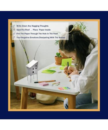 B BBPM Anxiety Relief Worry Hut | Stress Relief Home and Office Decor | Self Care Gifts for Relaxation and Mindfulness - Buy Online on GoSupps.com