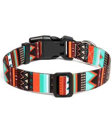 Mercano Dog Halison Collars | Soft Nylon Comfort & Durable Patterned Design for Small & Medium Dogs - Trunk Green (M) - Buy Online on GoSupps.com