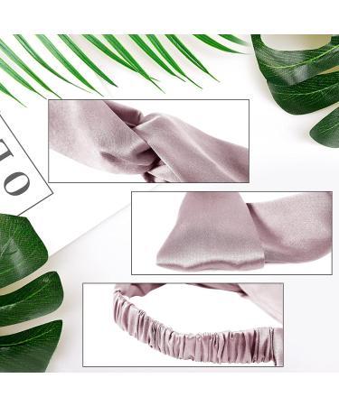SOBONNY Mulberry Silk Headband for Women and Girls - Elastic Hair Wrap Turban - Pink - Buy Online on GoSupps.com