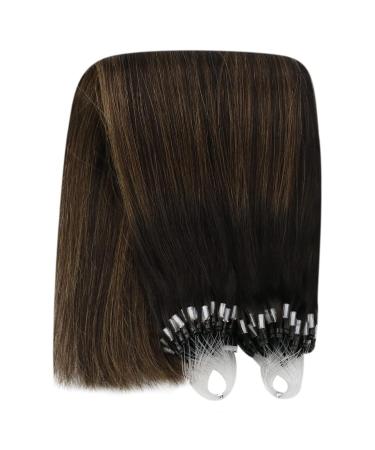 Buy Youngsee Microring Extensions - Real Hair Brown Ombre 40cm - Dark Brown Micro Loop Extensions 50g - Buy Online on GoSupps.com