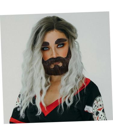 Mikinona 1 Set Beard Dress up Beard Fake Beards for Costumes Self Adhesive Beard DIY Fake Mustache Plush - Buy Online on GoSupps.com