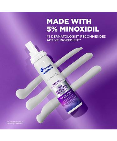 Head & Shoulders Scalp X 5% Minoxidil Hair Regrowth Treatment for Women - 6 Month Supply - Pack of 3 - Buy Online on GoSupps.com