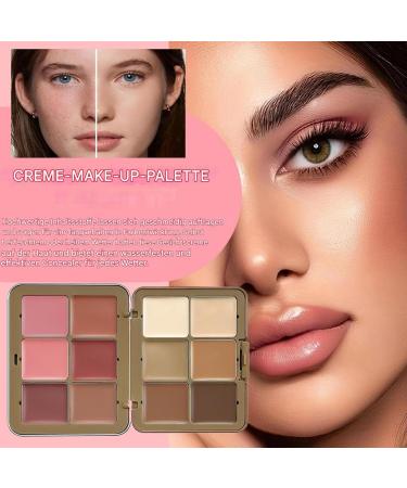  lyanny lyanny Concealer and Cream Blush Palette Cream Blush Palette Cream Foundation 12 Blush and Contour Colors Natural Cheek Shade for Girls - Buy Online on GoSupps.com