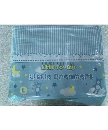 LittleForBig Adult Brief Diapers | Printed ABDL Diapers - 10 Pack Blue | Comfortable & Discreet Adult Baby Supplies - Buy Online on GoSupps.com