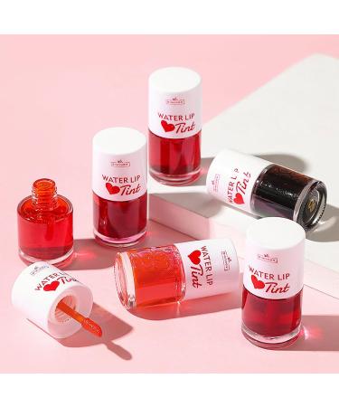 6 Colors Water Lip Stain Makeup Kit | Long-Lasting Waterproof Lip Tint for Women | Moisturizing Matte Liquid Lipstick | Vivid Color & Non-Sticky Finish - 1.6fl oz - Buy Online on GoSupps.com