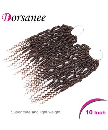 10 Inch T30 Bomb Twist Crochet Hair 6 Packs - Pre-looped Spring Twist Braids for Women - Synthetic Fluffy Dreadlocks Extension - Buy Online on GoSupps.com