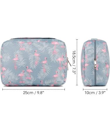 Waterproof Hanging Travel Toiletry Bag Cosmetic Organizer for Women and Girls - Flamingo Design - Buy Online on GoSupps.com