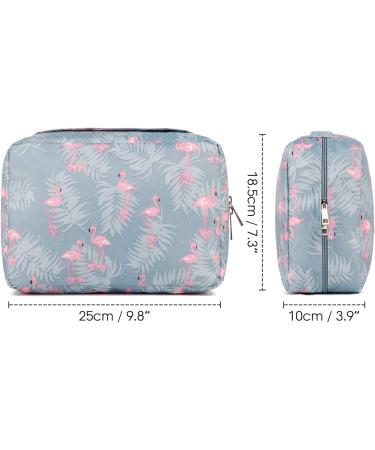Women's Waterproof Travel Hanging Toiletry Bag Organizer - Flamingo Theme - Buy Online on GoSupps.com