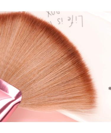POPETPOP Powder Brush Fan Highlighter Brush Face Powder Hair Brush Makeup Foundation Brush Large Neck Duster Brush Cosmetics Brush Hair Cutting Brush Miss Headband Mineral Wooden 20x4x16cm Brown - Buy Online on GoSupps.com