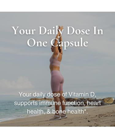 Utzy Naturals D3 5,000 IU | Vitamin D Cholecalciferol | Made in USA | 3rd Party Tested | 60 Capsules - Buy Online on GoSupps.com