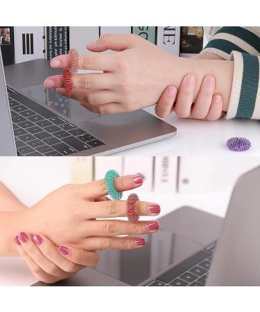Acupressure Rings Set for Stress Relief & Massage - 10 Piece Finger & Wrist Massage Device for All Ages - Buy Online on GoSupps.com
